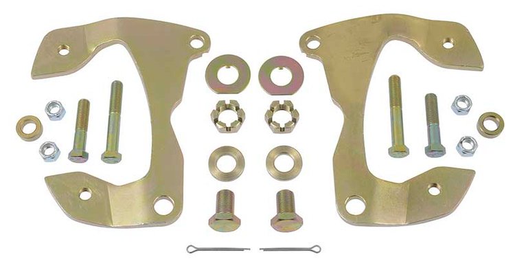 153645 Disc Brake Caliper Brackets for 1955-1964 Chevy Bel Air, Biscayne, Impala, Brookwood, Del Ray, Kingswood, Nomad, 150, 210