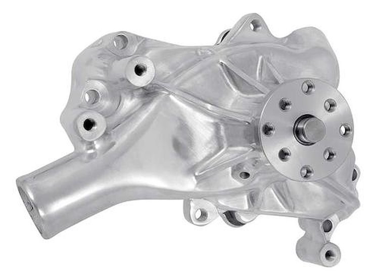 153655P Water Pump 1969-86 Chevrolet Small Block; Long; Polished Aluminum