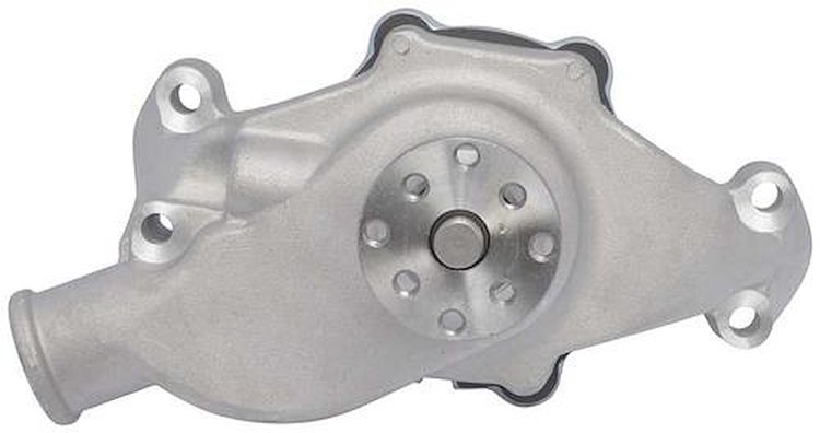 153656N Water Pump 1955-72 Chevrolet; Small Block V8; Short Style; Cast Aluminum; Natural Finish