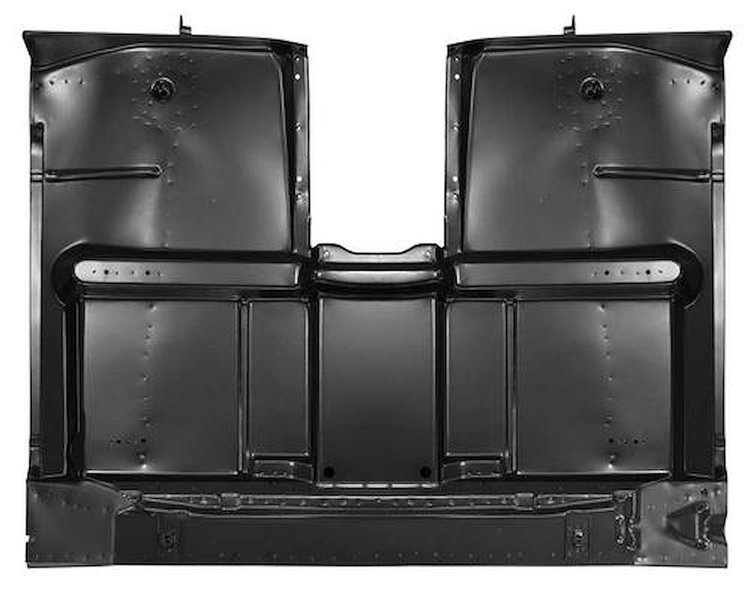 153678 1967-72 Chevy, GMC Pickup Truck, Full Cab Floor Pan, w/Support Braces, w/Bench Seat, High Hump