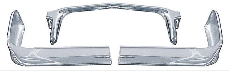 Front Bumper Fits 1960 Chevrolet Impala, Bel Air, Biscayne [3-Piece, Chrome]