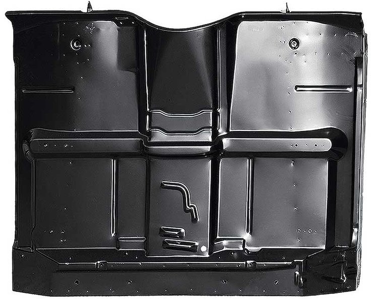 153864 Full Cab Floor Pan; with Braces 1967-72 Chevrolet, GMC Pickup; Bench Seat; Low Hump; Weld-Thru