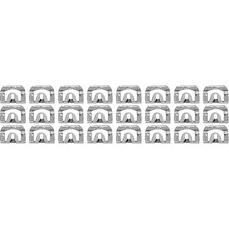 154010 1967-72 GM, Molding Clip, Windshield or Back Window, Upper, Lower, 24 Piece Set