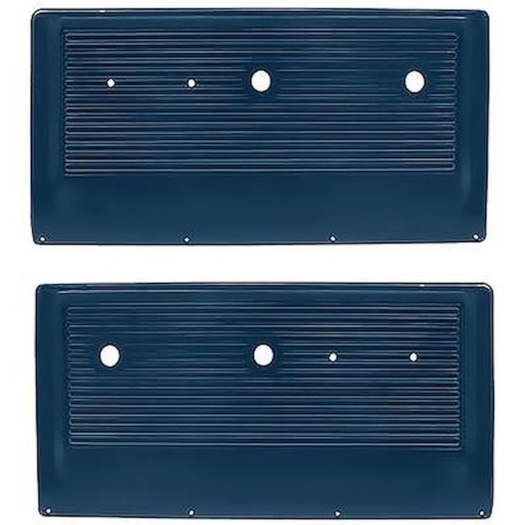 15472008 Interior Door Panels; 1967-71 Chevy, GMC Pickup, Blazer, Jimmy, Suburban; ABS; Blue; RH & LH; Pair