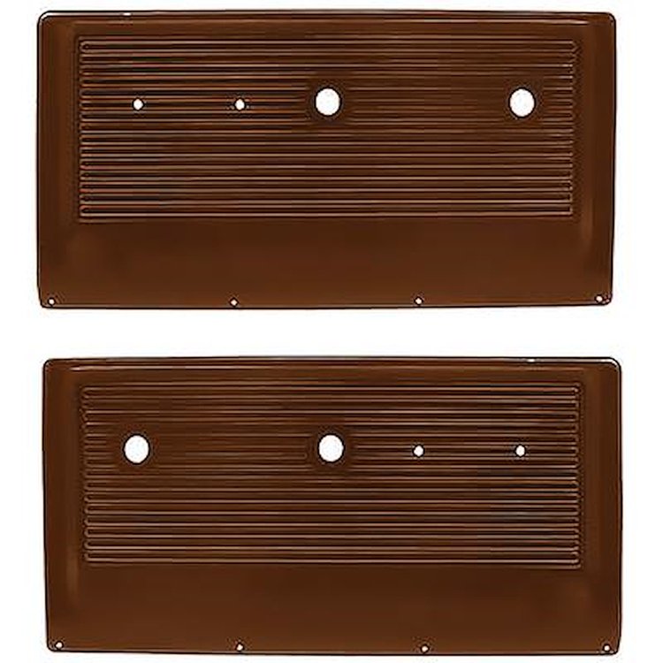 15472071 Interior Door Panels; 1967-71 Chevy, GMC Pickup, Blazer, Jimmy, Suburban; ABS; Brown; RH & LH; Pair
