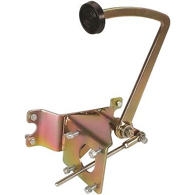 154824 Universal Frame Mount Manual Brake Pedal Bracket Assembly, GM Booster Style, Under Floor Mount