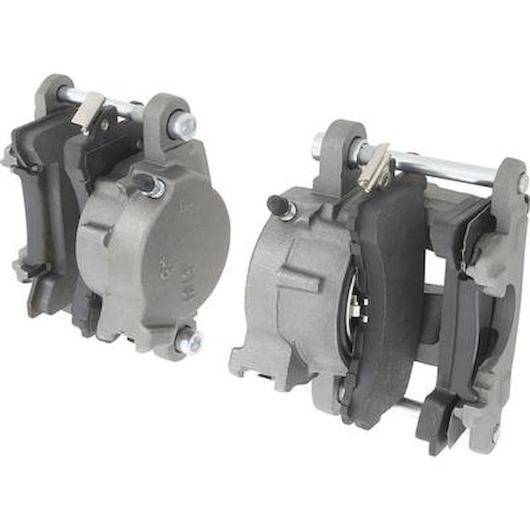 154902 1978-85 GM, Front Caliper Set, Metric Style, Loaded w/ D154 Brake Pads, 5.5" Mounting Bolt Spacing