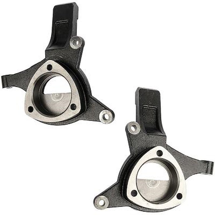 154939 2007-15 Chevrolet, GMC C1500 Silverado, Sierra, Escalade, Tahoe, Yukon, Steering Knuckle Set, 4.5" Lift, Bare, For 2WD