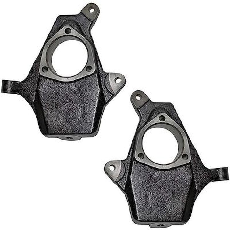 154940 2007-15 Chevrolet, GMC C1500 Silverado, Sierra, Escalade, Tahoe, Yukon, Steering Knuckle Set, 2" Drop, For 2WD