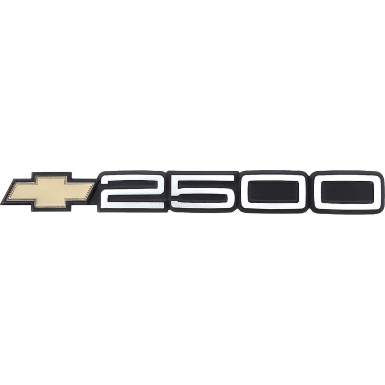15551234 "2500" Door Emblem 1988-99 Chevy GMT400 Series C/K Truck, SUV