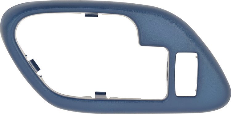 1995-02 Chevrolet / GMC Truck  with Power Lock Hole Inner Door Handle Bezel - Blue; LH