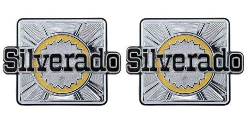 157544 1981-88 Chevrolet K5 BLAZER, "Silverado" Rear Quarter Panel Emblem Set, Pair