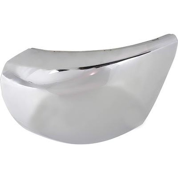 15839253 Front Bumper End Cap; 2007-10 Chevrolet Silverado 2500HD, 3500 GMT900 Series HD Truck; Chrome; Without Light Hole; LH