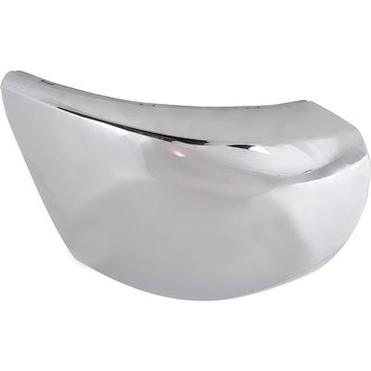 15839254 Front Bumper End Cap; 2007-10 Chevrolet Silverado 2500HD, 3500 GMT900 Series HD Truck; Chrome; Without Light Hole; RH