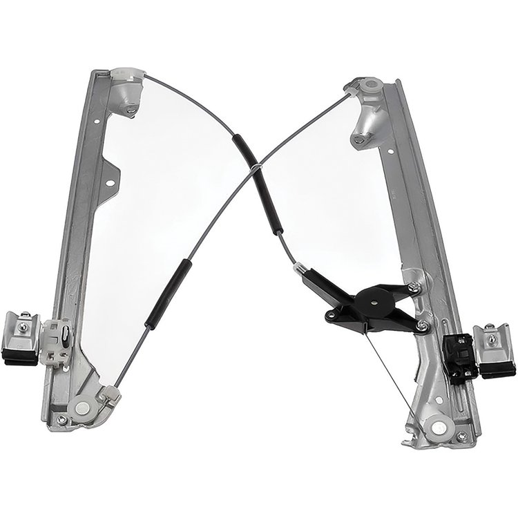 15842438A Rear Power Window Regulator Without Motor for 2007-2013 Chevy Silverado, GMC Sierra GMT900 Crew Cab [Left/Driver Side]