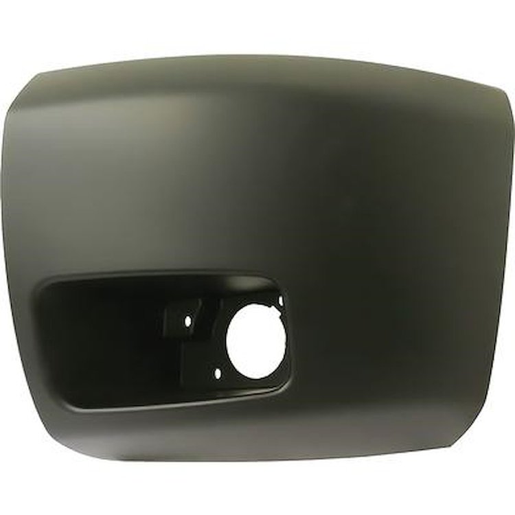 15891681 Front Bumper End Cap; 2007-13 Chevrolet Silverado 1500 GMT900 Series Truck; Paintable; With Light Hole; LH
