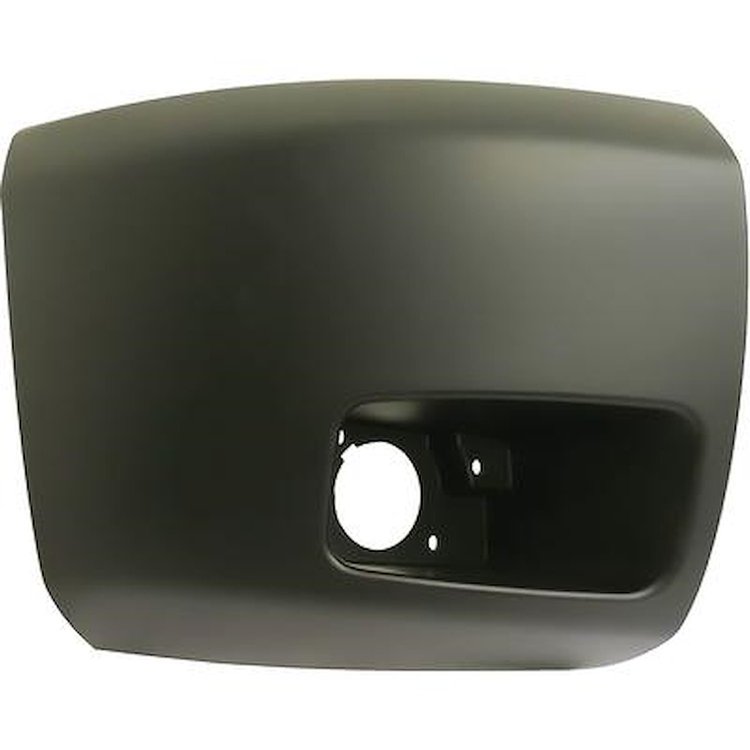 15891682 Front Bumper End Cap; 2007-13 Chevrolet Silverado 1500 GMT900 Series Truck; Paintable; With Light Hole; RH