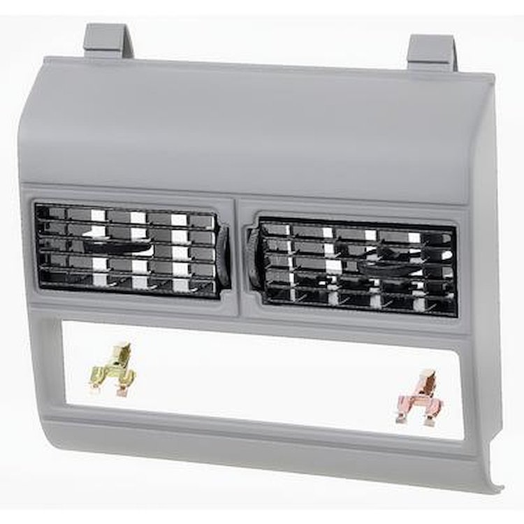 15956430 1988-94 GM Pickup, 1992-94 Blazer, Tahoe, Yukon, Suburban, Center AC, Heater Vent Trim Plate, w/ Vents, Paintable