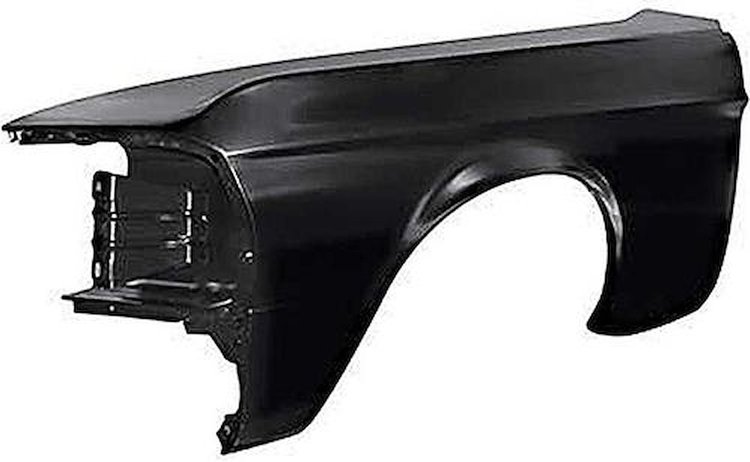 16005DR Front Fender 1967 Ford Mustang; EDP Coated; LH Driver Side