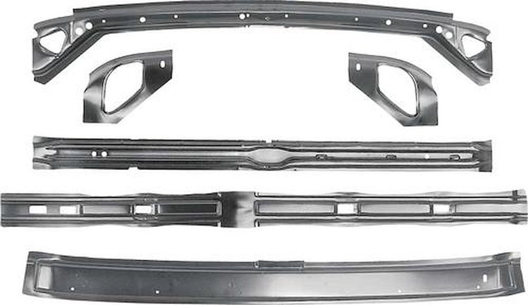 16104 1966-67 Chevy II, Nova, Inner Roof Panel Brace Set, Hardtop Models, EDP Coated
