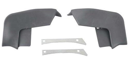 16554B 1971-72 Ford Mustang; Front Fender to Bumper Filler Panels; with Brackets; Pair;