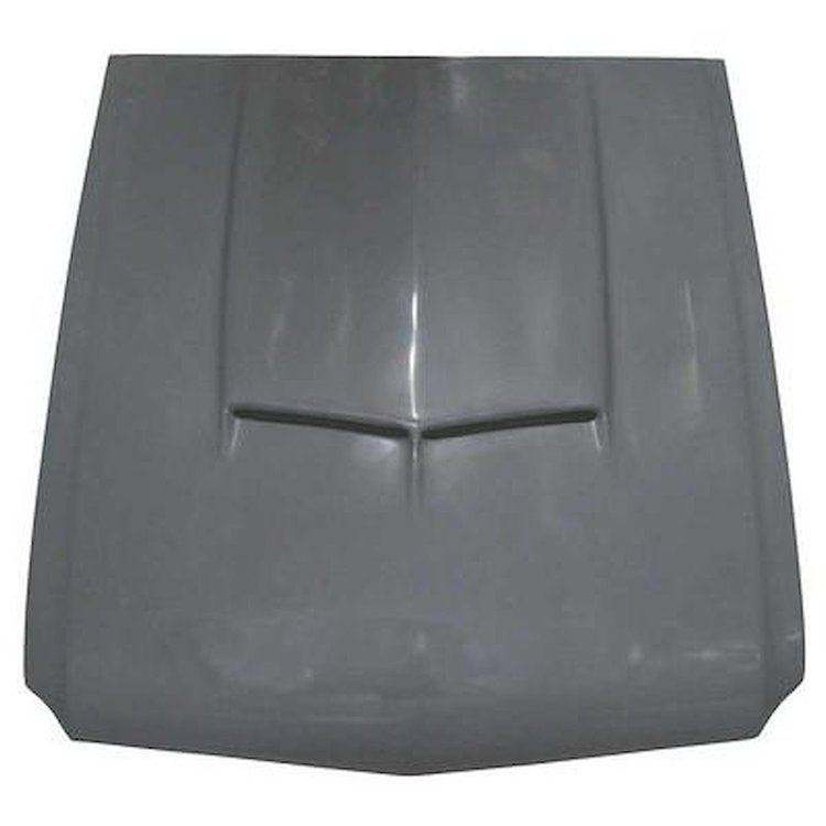 16612K Fiberglass Hood-1967-68 Mustang; 1967 Shelby Style; Short Style; without Louvers