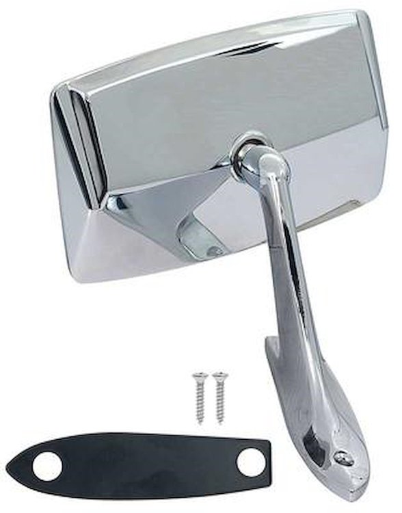 17682F Outer Door Mirror 1971-73 Ford Mustang; LH
