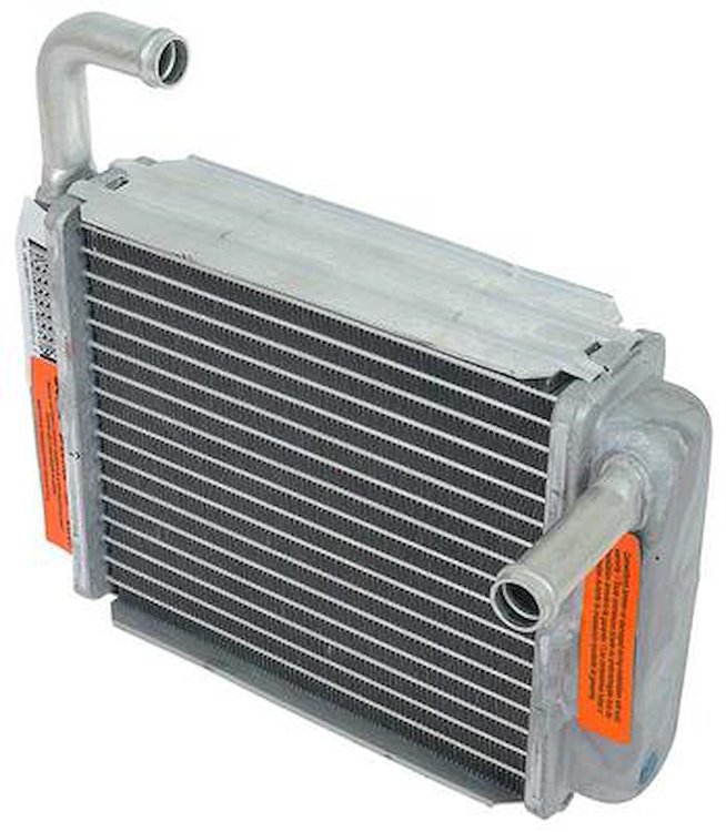 18476C Aluminum Heater Core Assembly-1969-70 Mustang, Cougar, 1970-77 Comet, Maverick; without A/C; Measures; 7 3/4" x 6" x 3"