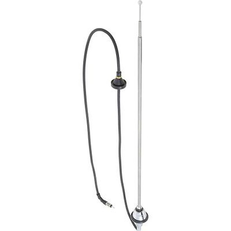 18813A Radio Antenna Assembly; 1964-68 Ford Mustang; With Round Base And Telescoping Mast