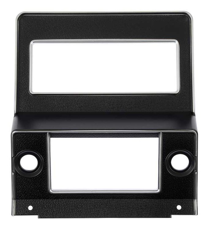 18842C Dash Radio Bezel-1969-70 Mustang, Cougar; Black