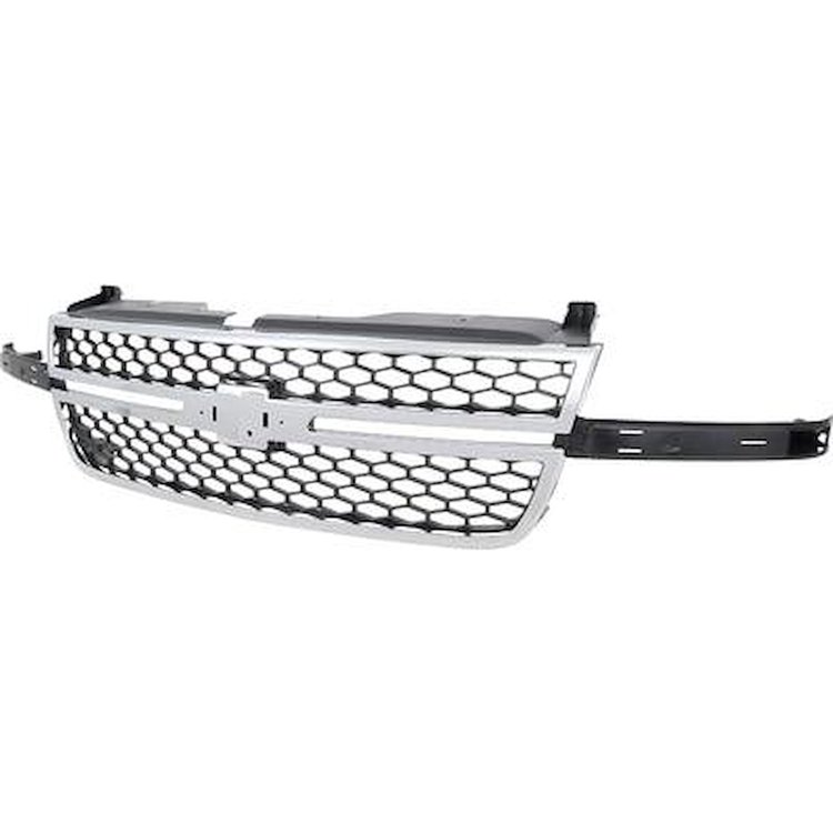 19122337 2006 Chevrolet Silverado, Grill Assembly, Honeycomb, Chrome & Textured Black, Dale Earnhardt Special Edition