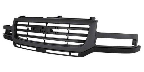 19130794 2003-07 GMC Sierra 2500/3500, Grill Assembly, Painted Gray Shell, Black Insert