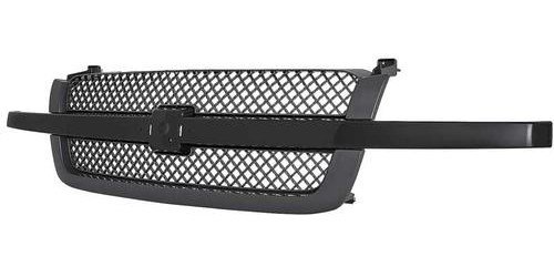 19168630 2003-07 Chevrolet Silverado/Avalanche, Grill Assembly, Mesh Style Insert, Smooth Finish on Shell, Black