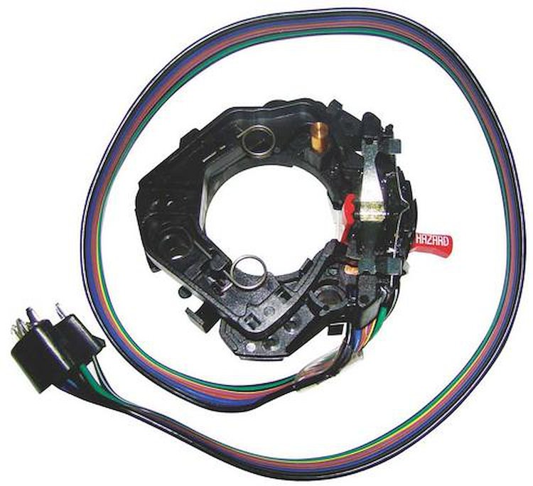1997965 1967-72 Chevy, GMC Truck, Turn Signal Switch, w/out Tilt Wheel, Correct "Red" Hazard knob