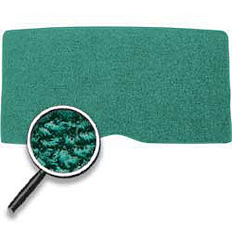 200006 1967-68 F-Body; Loop Fold Down Seat Back Carpet; Turquoise/Aqua