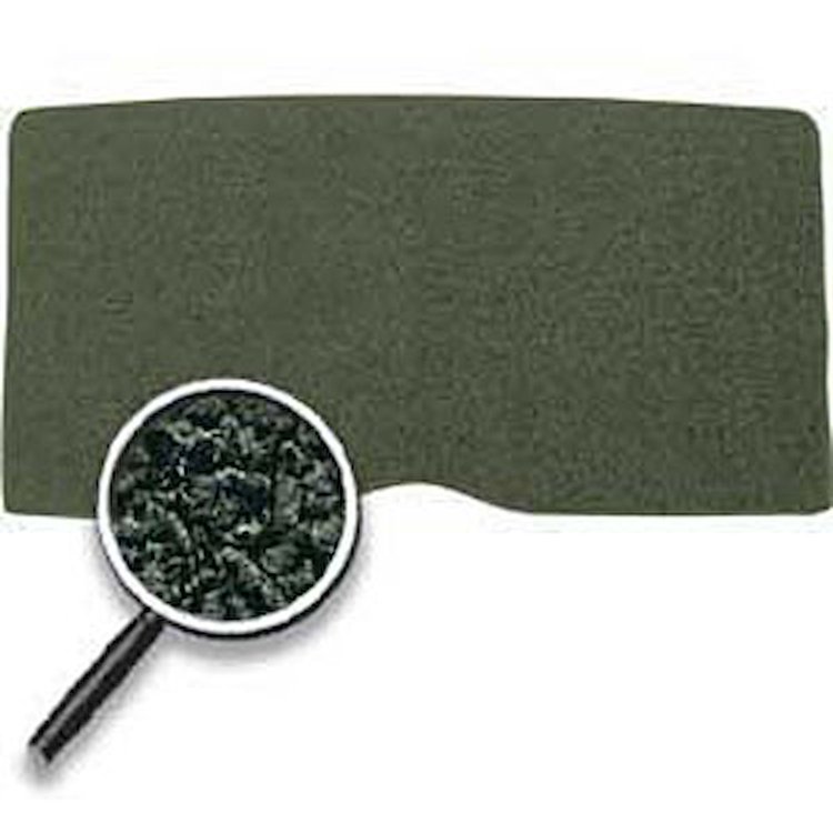 1967-68 F-BODY OER LOOP FOLD DOWN SEAT BACK CARPET DARK GREEN