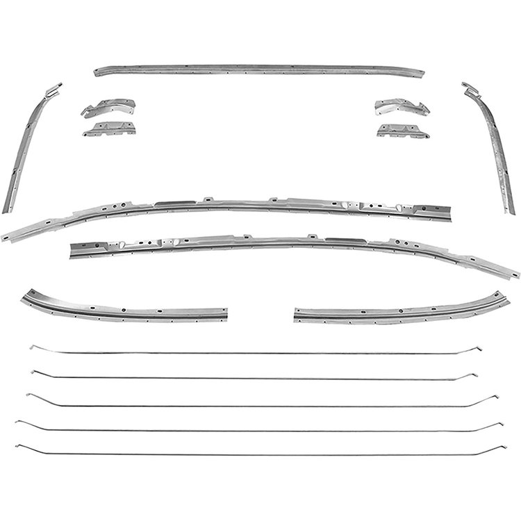 200584 Headliner Retaining Strips and Bow Set for 1964-1965 Chevy Chevelle, Malibu 2-Door Hardtop