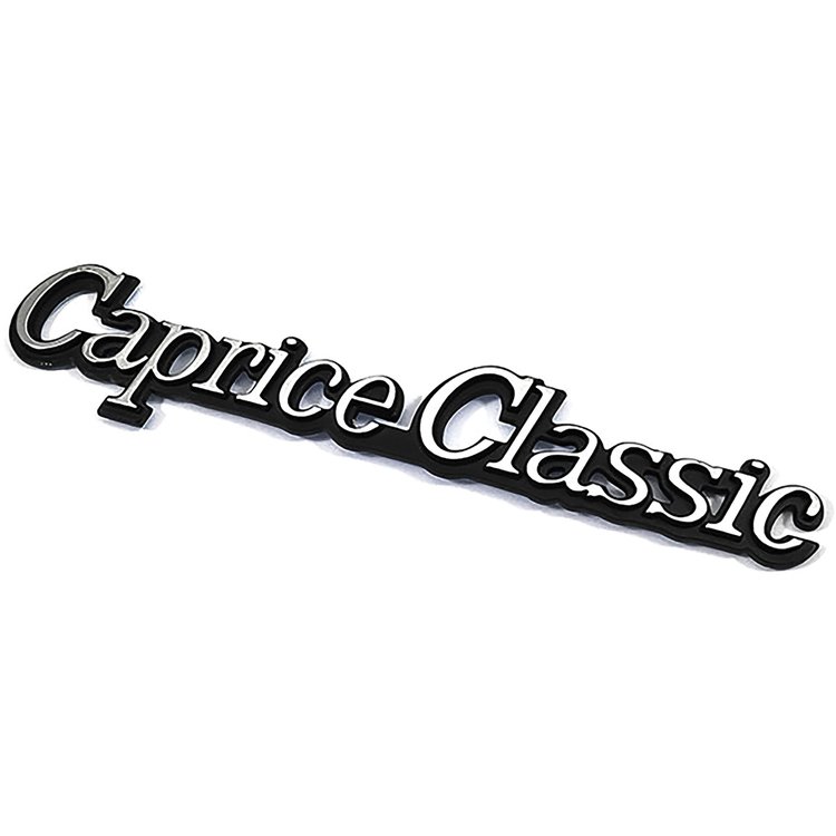 20079927 1977-85 Chevrolet Caprice Classic, Sail Panel/Front Fender Emblem, Adhesive Backed