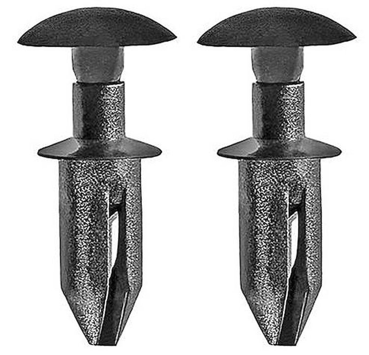 20363491 1985-92 Camaro Tail Light Lens, Body Side Molding Retainer, 7/16" Long Shaft, 3/8" Domed Head, Black Nylon