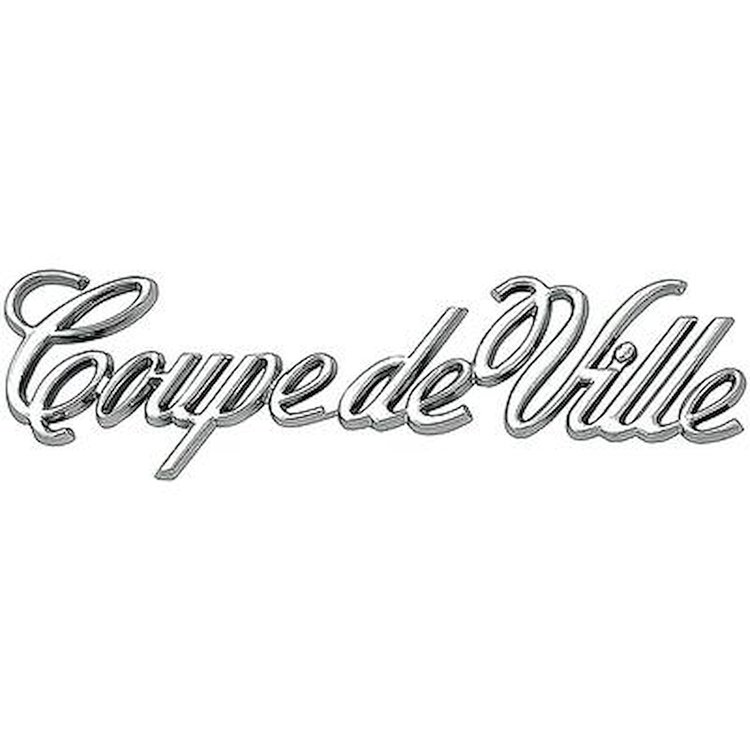 20440998 1984-93 Cadillac Coupe DeVille, Rear Quarter Panel Emblem