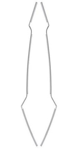 20910B 1965-66 Mustang; Door Edge Guards; Pair