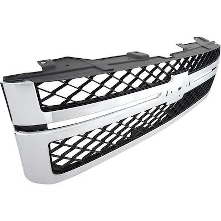 20966058 2011-14 Chevrolet Silverado 2500 HD/3500 HD, Grill Assembly, Mesh Insert, Chrome