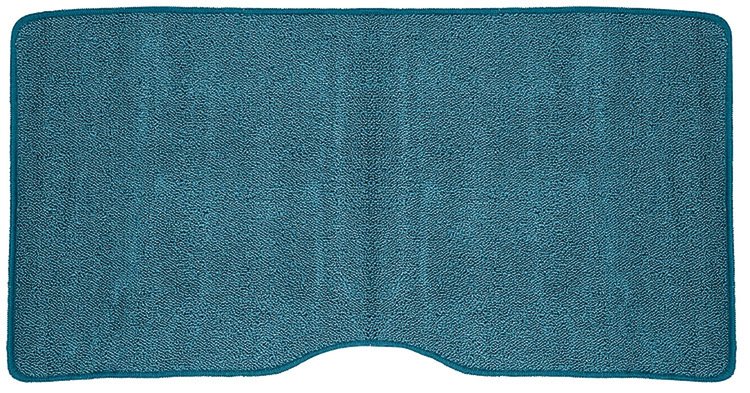 1967-68 Camaro / Firebird Bright Blue Loop Fold Down Rear Seat Carpet