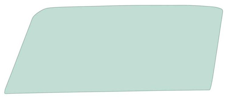 21410CLT Door Glass 1964-66 Mustang; Tinted; Convertible; Drivers Side