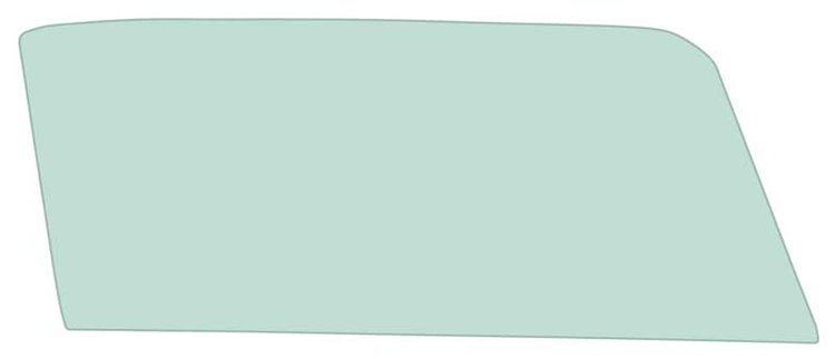 21410CRT Door Glass 1964-66 Mustang; Tinted; Convertible; Passenger Side