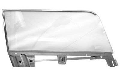21410DRCK Door Glass Assembly 1967-68 Mustang, Cougar; Coupe; Clear Glass; Passenger Side