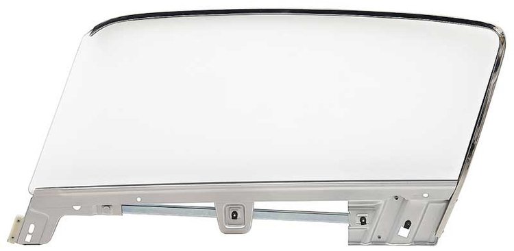 21410ELCK Door Glass Kit 1967-68 Mustang Fastback; Clear Glass; Drivers Side