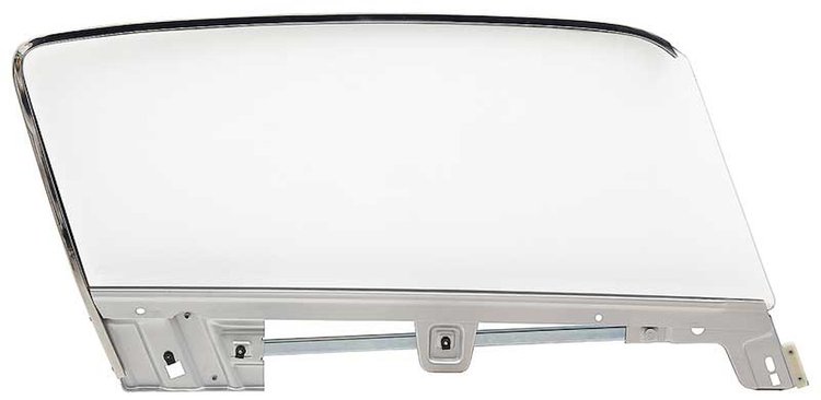 21410ERCK Door Glass Assembly; 1967-68 Mustang Fastback; Clear Glass; Passenger Side