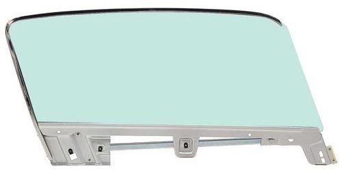 21410ERTK Door Glass Assembly; 1967-68 Mustang Fastback; Tinted Glass; Passenger Side