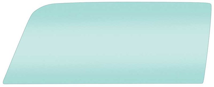 21410GLT Door Glass; 1969 Mustang, Cougar; Tinted; Coupe, Convertible; Glue-In Style; Drivers Side